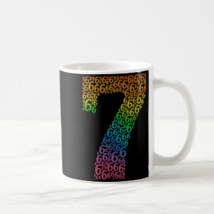 Caneca De Café 67 Sessenta e Sete Fantasia de Halloween Arco-íris