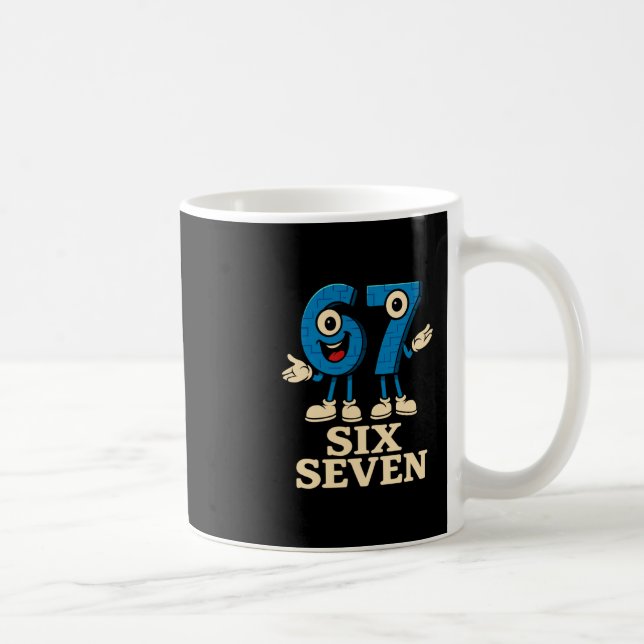 Caneca De Café 67 Six Seven 6-7 - Divertido Italian Brainrot Cria (Direita)