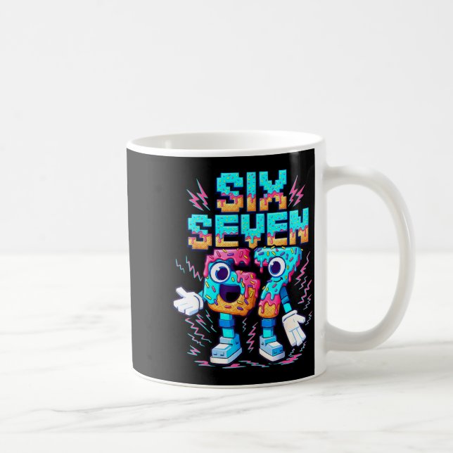 Caneca De Café 67 Six Seven 6-7 - Funny Italian Brainrot Ice Crea (Direita)