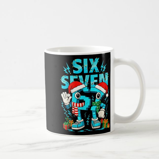 Caneca De Café 67 Six Seven 6-7 - Funny Italian Brainrot Kids Gam (Direita)