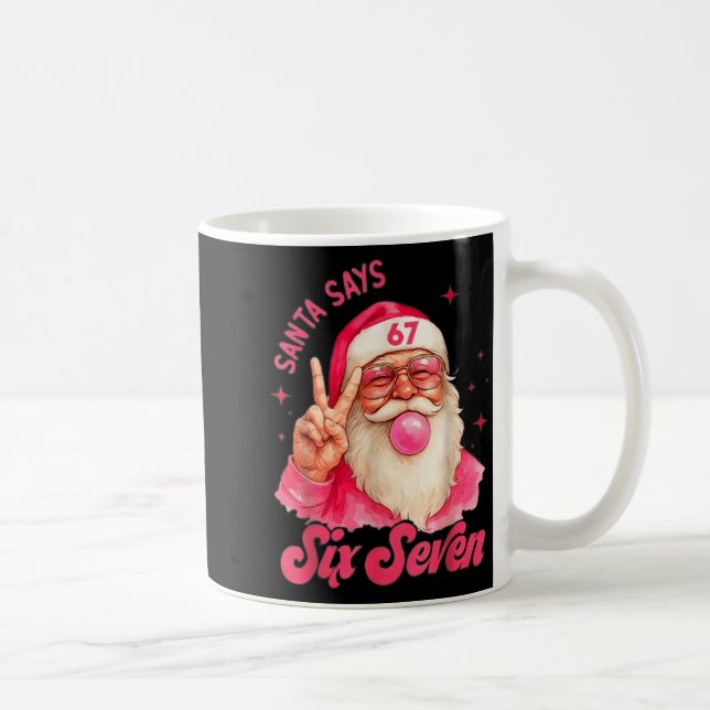 Caneca De Café 67 Six Seven Burh Funny Christmas 6 7 Meme Men Wom (Direita)