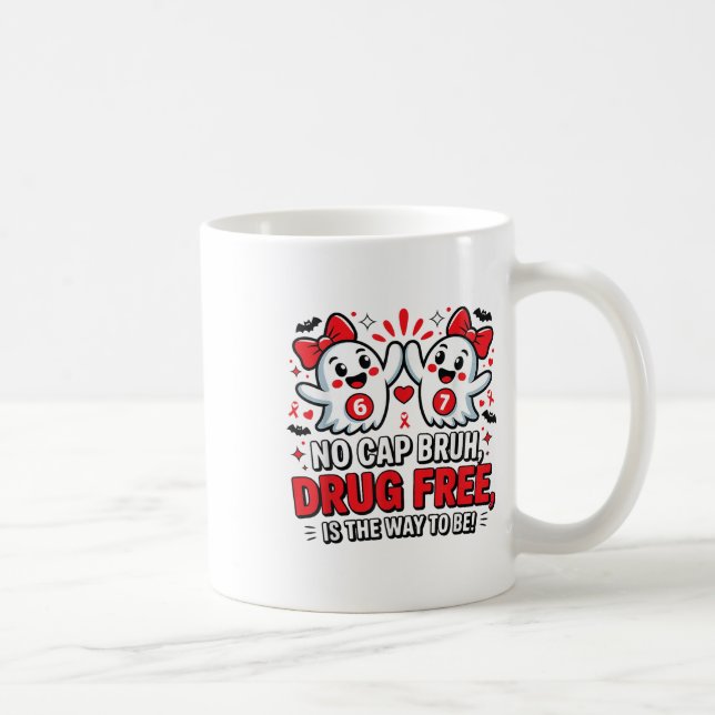 Caneca De Café 67 Six Seven Fantasma - Sem Mentira Cara Sem Droga (Direita)