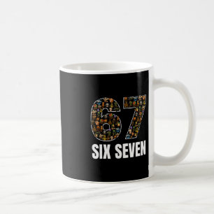 Caneca De Café 67 Six Seven Rotação Cerebral Italiana Geração Alp