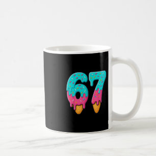 Caneca De Café 67 Sorvete Drip Meme Engraçado Six Seven Geração A