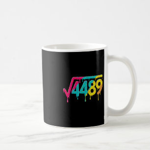 Caneca De Café 67 Sorvete Drip Meme Raiz Quadrada 4489 Gíria Prof