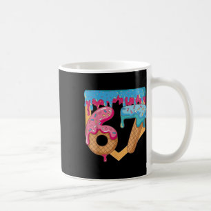 Caneca De Café 67 Sorvete Drip Meme Six Seven Gíria Gen Alpha _