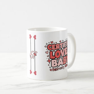 Caneca De Café 67 vibes de aniversário de fevereiro estético