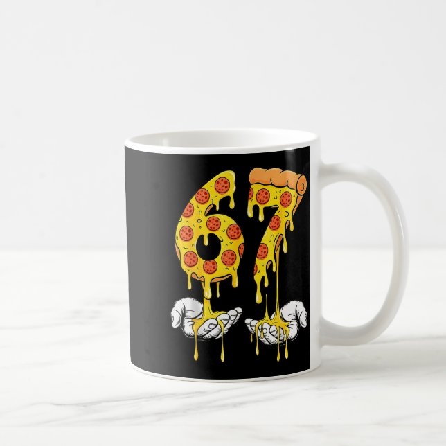 Caneca De Café 67 Zza Meme Funny Zza Lover  (Direita)