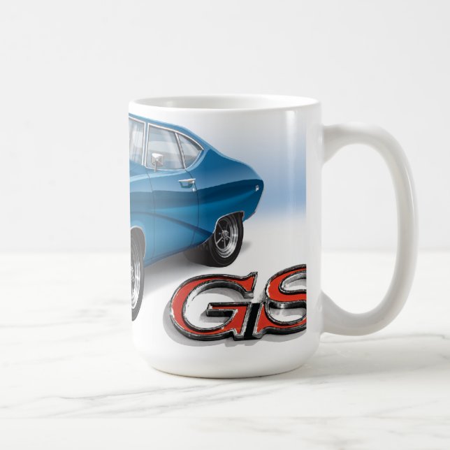 Caneca De Café 69 Buick GS no azul (Direita)