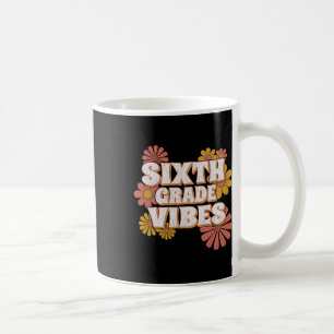 Caneca De Café 6 6º Ciclo Vibes De Volta À Escola Para Professore