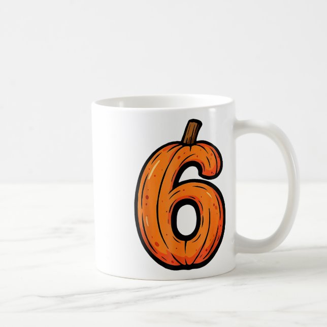 Caneca De Café 6 7 Abóbora Divertida Seis Sete Meme Fantasia de H (Direita)