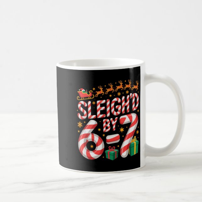 Caneca De Café 6-7 Christmas Ugly Sweater Six Seven Xmas 67 Meme  (Direita)