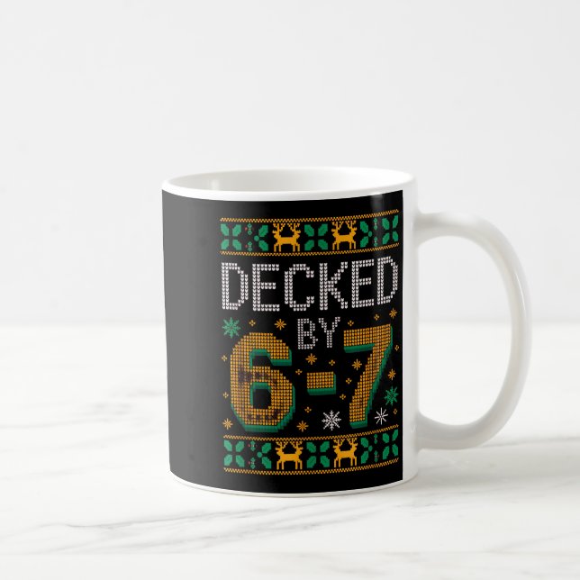 Caneca De Café 6-7 Christmas Ugly Sweater Six Seven Xmas 67 Meme  (Direita)