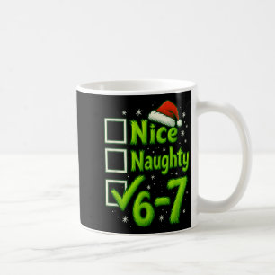 Caneca De Café 6-7 Meme Legal Travesso 67 Natal Rotação Cerebral