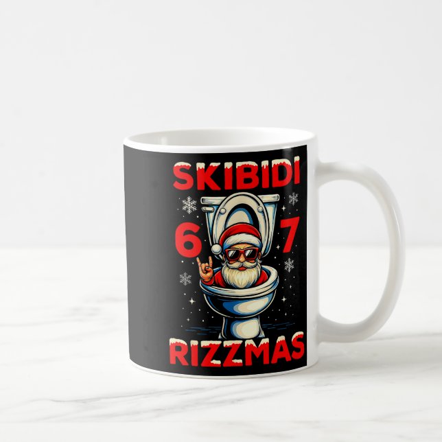 Caneca De Café 6-7 Meme Slang Christmas Nice Naughty 67 Funny  (Direita)