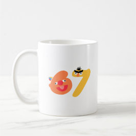 Caneca De Café 6-7 muppets numerados