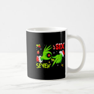 Caneca De Café 6 7 Seis Sete Mão Geração Z Alfa Meme Gíria Natal