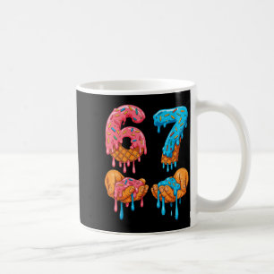 Caneca De Café 6 7 Sorvete Meme Drip Gíria Gen Alpha 