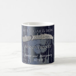 Caneca De Café 6 Casamento Aniversário Açúcar e Ferro Steampunk
