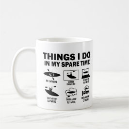 Caneca De Café 6 Coisas Engraçadas Que Faço No Meu Tempo Esparso 