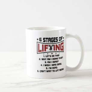 Caneca De Café 6 Estágios de Levantamento de Pesos Musculação Aca