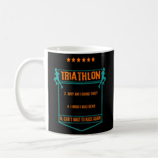 Caneca De Café 6 Palcos De Triathlon Runmer Cycle Triathl