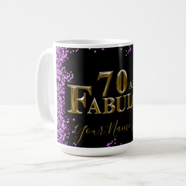Caneca De Café 70º Aniversário  (Frente Esquerda)