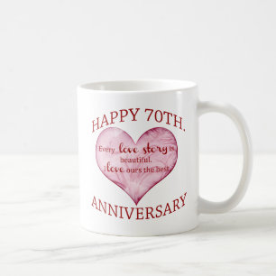 Caneca De Café 70. Aniversário