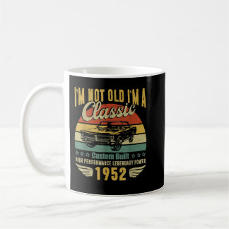 Caneca De Café 70 Birthday Gifts for Men Pai Retro Vintage 1952