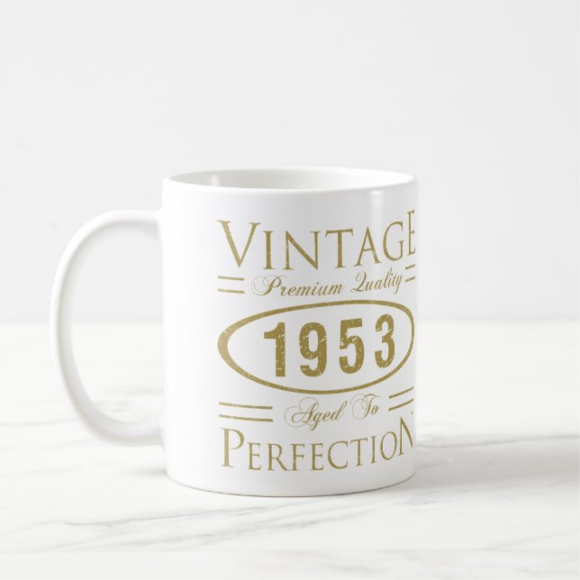 Caneca De Café 70 Birthday Vintage 1953 (Esquerda)