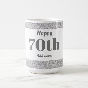 Caneca De Café 70 de presente de aniversário personalizado para o