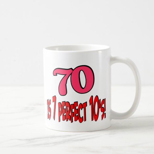 Caneca De Café 70 são 7 10's perfeitos (o ROSA) (Direita)