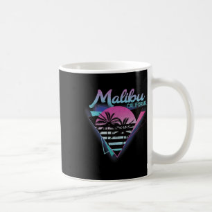 Caneca De Café 70s 80s Na cidade californiana de Malibu Surfando 