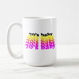 Caneca De Café 70'S baby funny birthday present born 1970 - 1979 