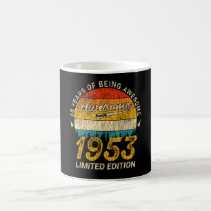 Caneca De Café 72 anos de idade 1953 Retro Incrível 72º presente 
