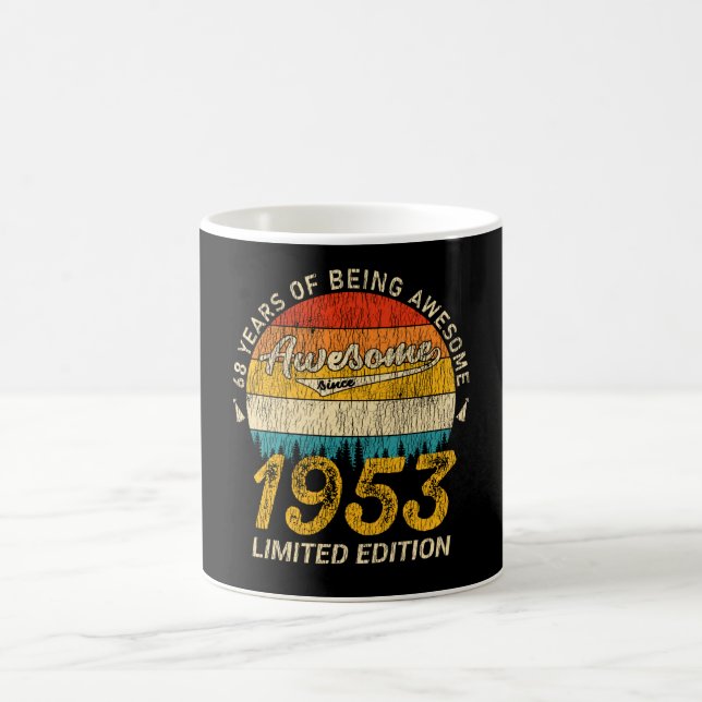 Caneca De Café 72 anos de idade 1953 Retro Incrível 72º presente  (Centro)