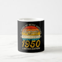 75 anos de idade 1950 Retro Incrível 75º presente