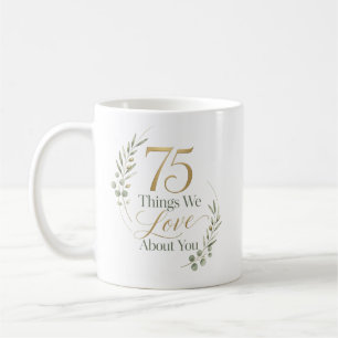 Caneca De Café 75 Coisas Personalizadas que Amamos em Você