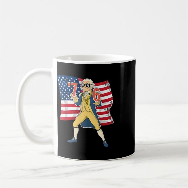 Caneca De Café 76 Maior Que 67 Meme Engraçado Thomas Jefferson EU (Esquerda)