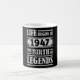 Caneca De Café 78 Anos De Idade 1947 Nascimento Da Legenda 78º An