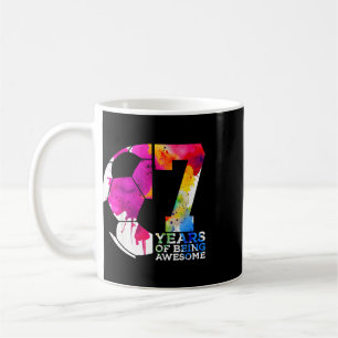 Caneca De Café 7 Anos Sendo Futebol Incrível 7º Aniversário 
