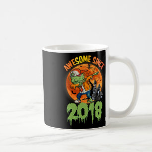 Caneca De Café 7 Birthday Halloween Dabbing Zombie Sinc