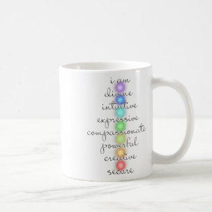 Caneca De Café 7 Chakras S Para Amantes de Yoga