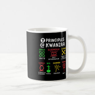 Caneca De Café 7 Princípios Dos Homens Negros Americanos De Kwanz