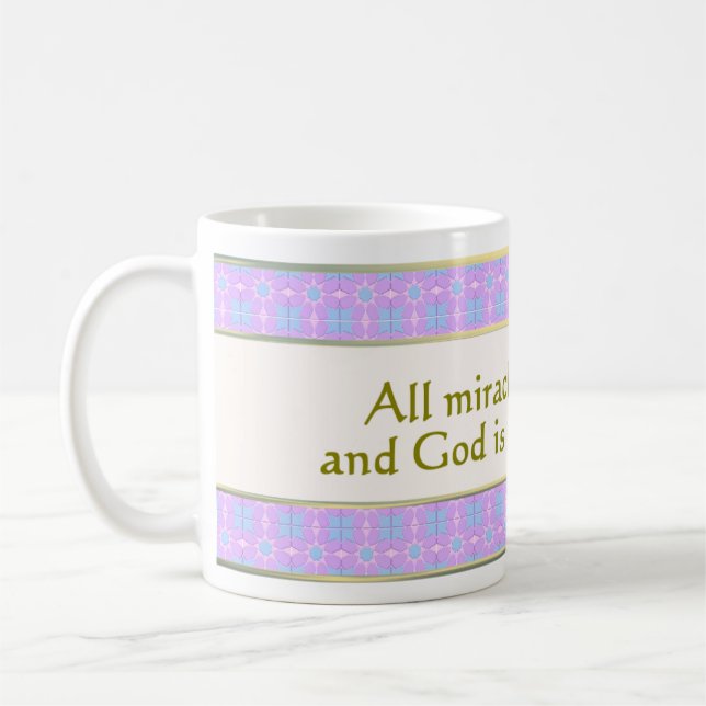 Caneca De Café 7. Todos os milagres significam vida Milagre Mug (Esquerda)