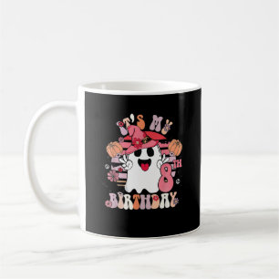 Caneca De Café 8º Aniversário Ofertas Loucas Boo Groovy Retro 70s