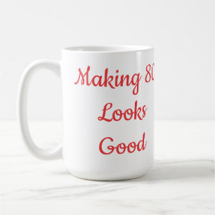 Caneca De Café 80 Citação Humor Foto Tulipa Vermelha