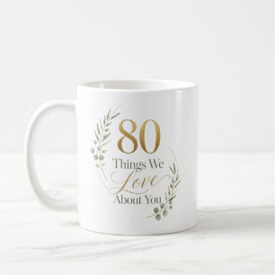 Caneca De Café 80 Coisas Personalizadas que Amamos em Você