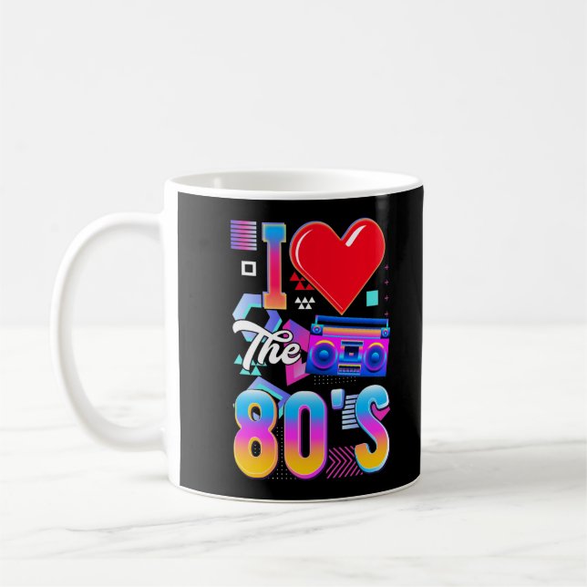 Caneca De Café 80s Music Radio Love Eighties Disco (Esquerda)