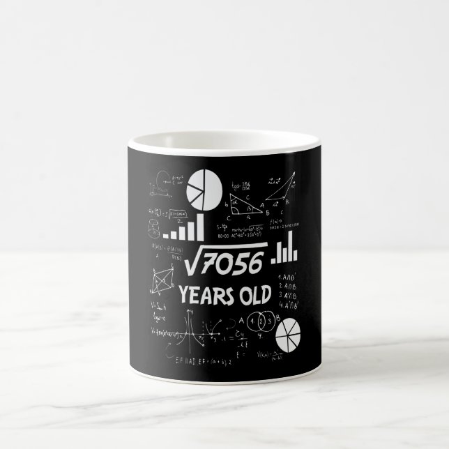 Caneca De Café 84 Years Old Bday Math Teacher 84th Birthday Gift (Centro)